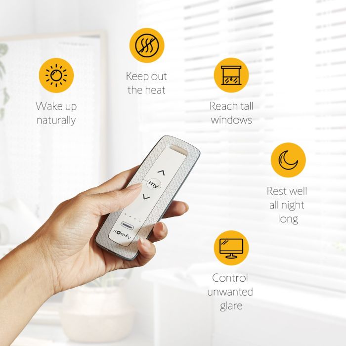 Somfy CLEVER™ DIY Tilt Blind Motor Rechargeable Arctic Kit