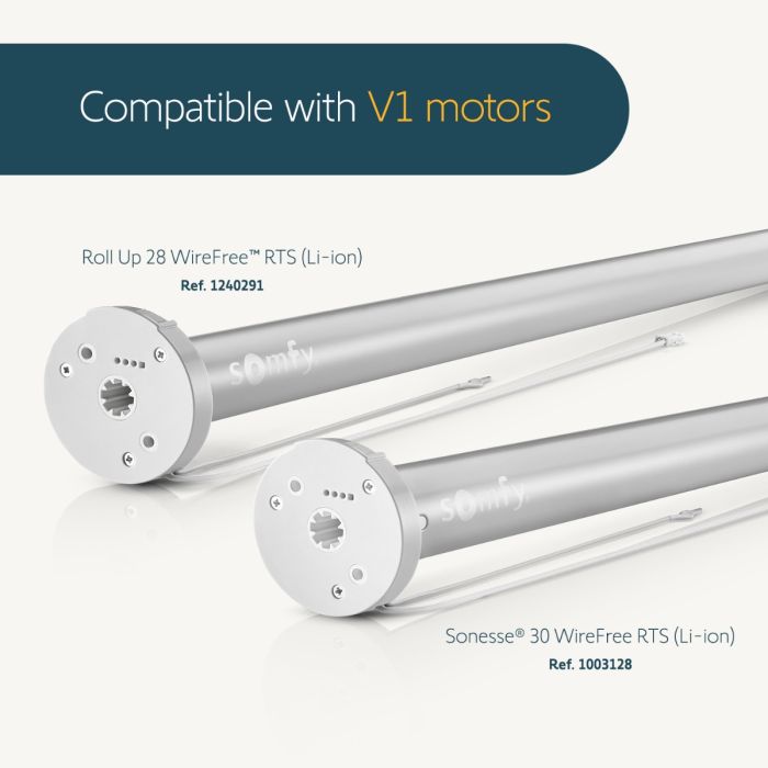 It's capable of fully charging a drained wirefree lithium-ion motor in about 8 hours, which is particularly useful for reducing downtime and keeping your shades operational.