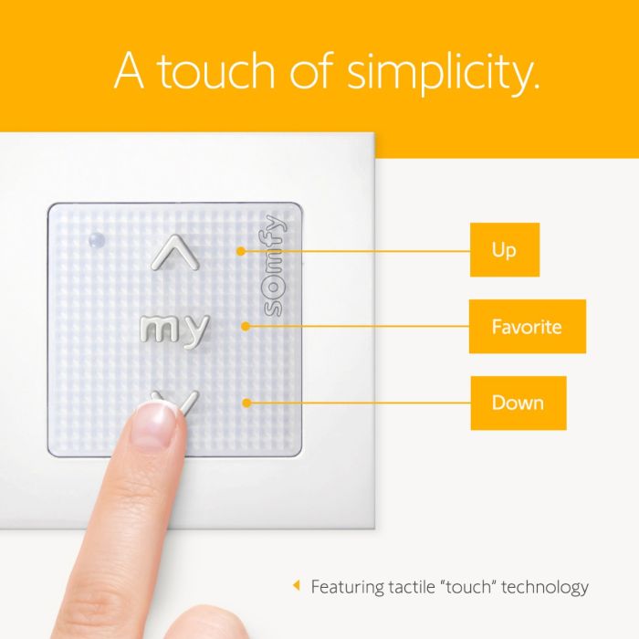 Smoove® 1 RTS Pure with Wall Switch Frame 