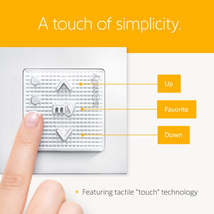 Smoove® 4 RTS Pure with Wall Switch Frame 